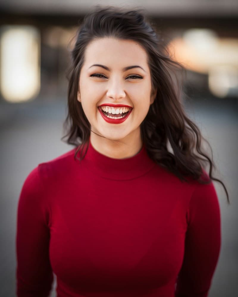 Portrait with loose hair